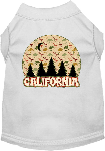 Pet Dog & Cat Screen Printed Shirt for Small to Medium Pets (Sizes XS-XL), "California Under The Stars"