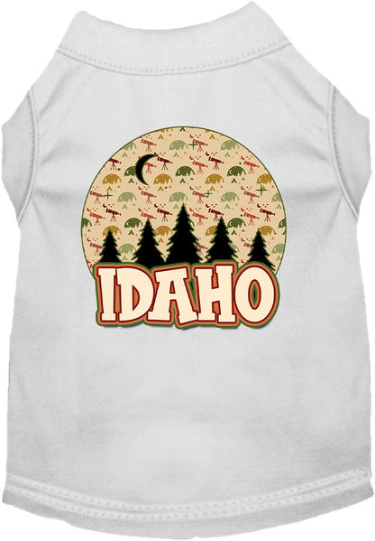 Pet Dog & Cat Screen Printed Shirt for Small to Medium Pets (Sizes XS-XL), "Idaho Under The Stars"