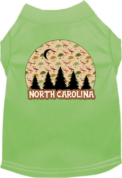 Pet Dog & Cat Screen Printed Shirt for Medium to Large Pets (Sizes 2XL-6XL), "North Carolina Under The Stars"