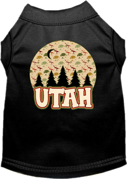 Pet Dog & Cat Screen Printed Shirt for Small to Medium Pets (Sizes XS-XL), "Utah Under The Stars"