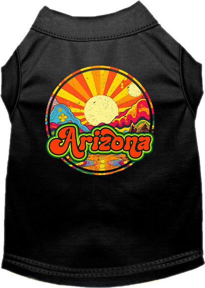 Pet Dog & Cat Screen Printed Shirt for Medium to Large Pets (Sizes 2XL-6XL), "Arizona Mellow Mountain"