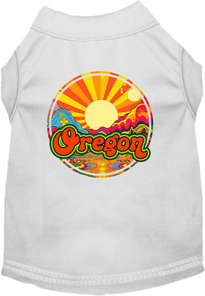 Pet Dog & Cat Screen Printed Shirt for Medium to Large Pets (Sizes 2XL-6XL), "Oregon Mellow Mountain"