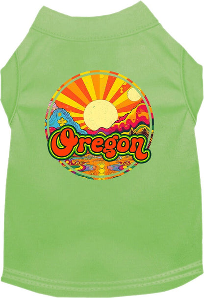 Pet Dog & Cat Screen Printed Shirt for Medium to Large Pets (Sizes 2XL-6XL), "Oregon Mellow Mountain"