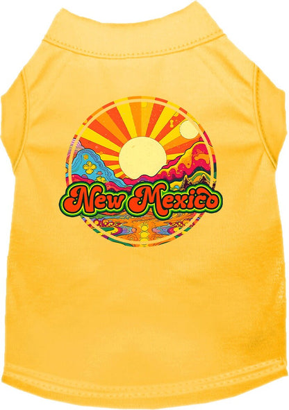 Pet Dog & Cat Screen Printed Shirt for Small to Medium Pets (Sizes XS-XL), "New Mexico Mellow Mountain"