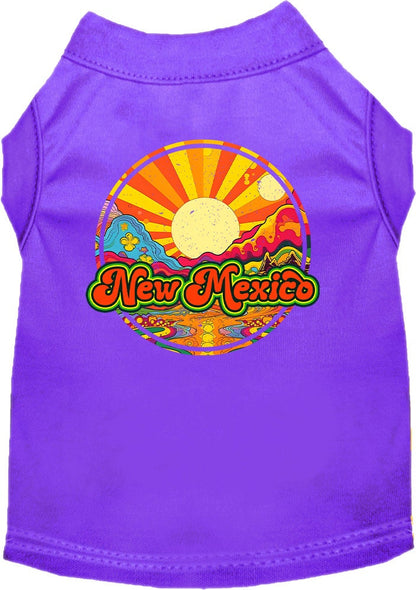 Pet Dog & Cat Screen Printed Shirt for Small to Medium Pets (Sizes XS-XL), "New Mexico Mellow Mountain"