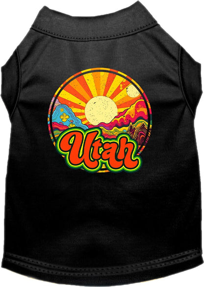 Pet Dog & Cat Screen Printed Shirt for Medium to Large Pets (Sizes 2XL-6XL), "Utah Mellow Mountain"