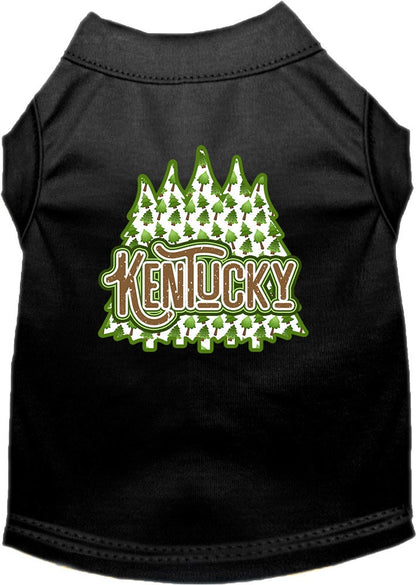 Pet Dog & Cat Screen Printed Shirt for Medium to Large Pets (Sizes 2XL-6XL), "Kentucky Woodland Trees"