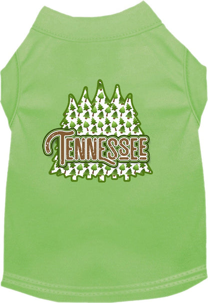 Pet Dog & Cat Screen Printed Shirt for Medium to Large Pets (Sizes 2XL-6XL), "Tennessee Woodland Trees"