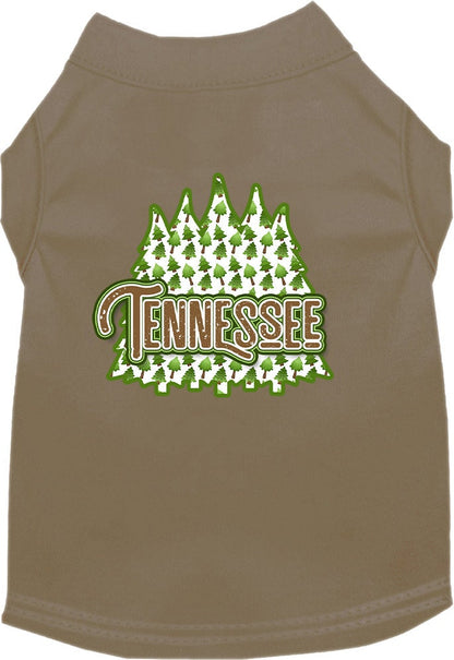 Pet Dog & Cat Screen Printed Shirt for Medium to Large Pets (Sizes 2XL-6XL), "Tennessee Woodland Trees"