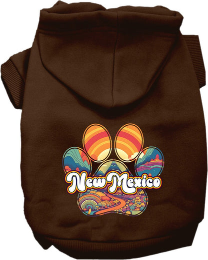 Pet Dog & Cat Screen Printed Hoodie for Medium to Large Pets (Sizes 2XL-6XL), "New Mexico Groovy Summit"