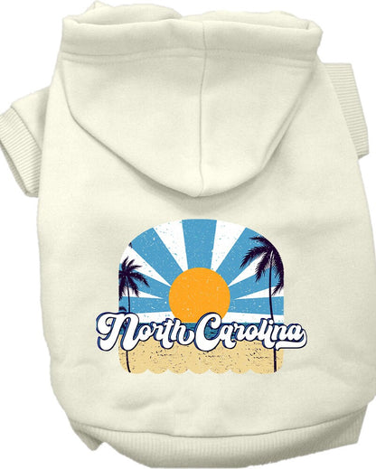 Pet Dog & Cat Screen Printed Hoodie for Small to Medium Pets (Sizes XS-XL), "North Carolina Coast"