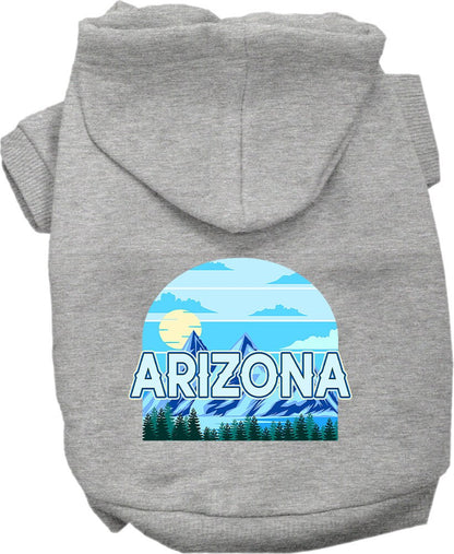 Pet Dog & Cat Screen Printed Hoodie for Medium to Large Pets (Sizes 2XL-6XL), "Arizona Trailblazer"