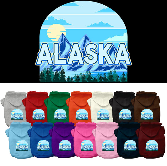 Pet Dog & Cat Screen Printed Hoodie for Small to Medium Pets (Sizes XS-XL), &quot;Alaska Trailblazer&quot;