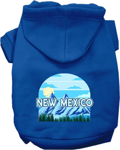 Pet Dog & Cat Screen Printed Hoodie for Small to Medium Pets (Sizes XS-XL), "New Mexico Trailblazer"