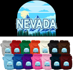 Pet Dog & Cat Screen Printed Hoodie for Small to Medium Pets (Sizes XS-XL), &quot;Nevada Trailblazer&quot;