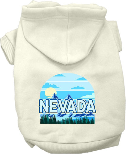 Pet Dog & Cat Screen Printed Hoodie for Medium to Large Pets (Sizes 2XL-6XL), "Nevada Trailblazer"