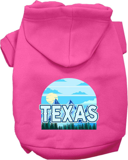 Pet Dog & Cat Screen Printed Hoodie for Small to Medium Pets (Sizes XS-XL), "Texas Trailblazer"