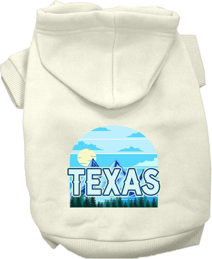 Pet Dog & Cat Screen Printed Hoodie for Small to Medium Pets (Sizes XS-XL), "Texas Trailblazer"