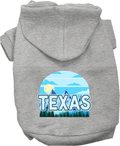 Pet Dog & Cat Screen Printed Hoodie for Small to Medium Pets (Sizes XS-XL), "Texas Trailblazer"