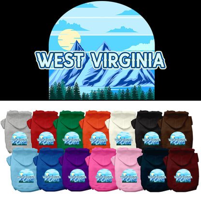 Pet Dog & Cat Screen Printed Hoodie for Medium to Large Pets (Sizes 2XL-6XL), &quot;West Virginia Trailblazer&quot;