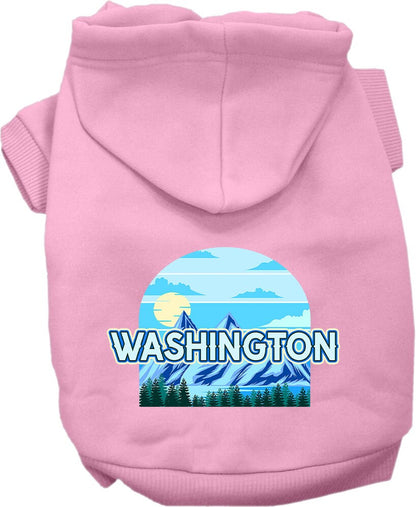 Pet Dog & Cat Screen Printed Hoodie for Medium to Large Pets (Sizes 2XL-6XL), "Washington Trailblazer"