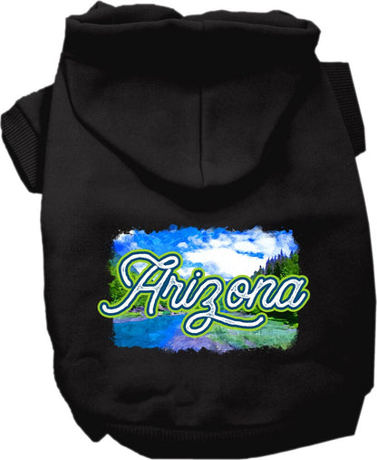 Pet Dog & Cat Screen Printed Hoodie for Medium to Large Pets (Sizes 2XL-6XL), "Arizona Summer"