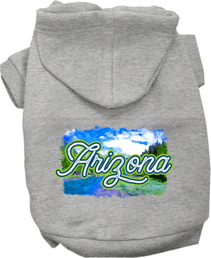 Pet Dog & Cat Screen Printed Hoodie for Medium to Large Pets (Sizes 2XL-6XL), "Arizona Summer"