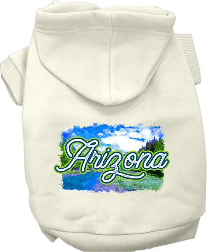 Pet Dog & Cat Screen Printed Hoodie for Small to Medium Pets (Sizes XS-XL), "Arizona Summer"