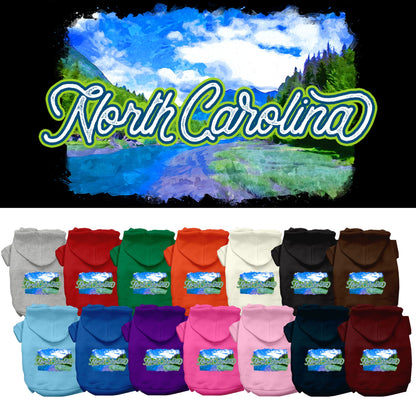 Pet Dog & Cat Screen Printed Hoodie for Medium to Large Pets (Sizes 2XL-6XL), &quot;North Carolina Summer&quot;