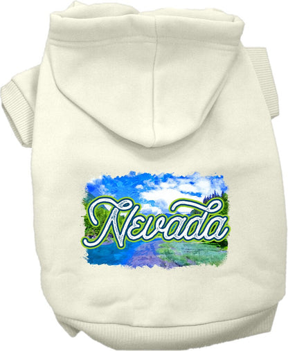 Pet Dog & Cat Screen Printed Hoodie for Small to Medium Pets (Sizes XS-XL), "Nevada Summer"