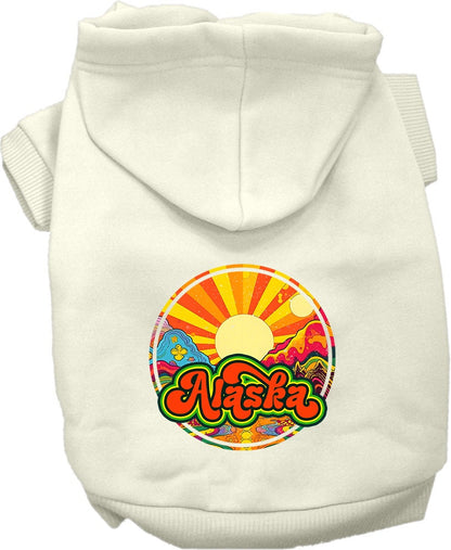 Pet Dog & Cat Screen Printed Hoodie for Small to Medium Pets (Sizes XS-XL), "Alaska Mellow Mountain"