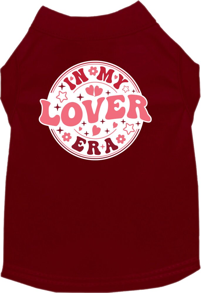 Pet Dog & Cat Screen Printed Shirt for Medium to Large Pets (Sizes 2XL-6XL), "In My Lover Era"
