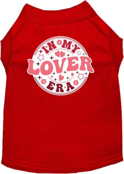 Pet Dog & Cat Screen Printed Shirt for Small to Medium Pets (Sizes XS-XL), "In My Lover Era"