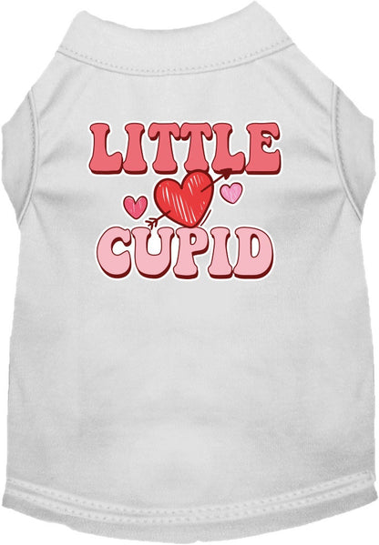 Pet Dog & Cat Screen Printed Shirt for Small to Medium Pets (Sizes XS-XL), "Little Cupid"