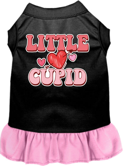 Pet Dog & Cat Screen Printed Dress for Medium to Large Pets (Sizes 2XL-4XL), "Little Cupid"