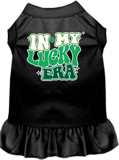 Pet Dog & Cat Screen Printed Dress for Medium to Large Pets (Sizes 2XL-4XL), "In My Lucky Era"