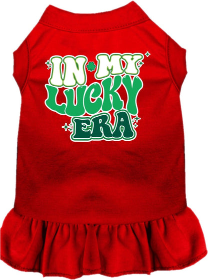 Pet Dog & Cat Screen Printed Dress for Small to Medium Pets (Sizes XS-XL), "In My Lucky Era"