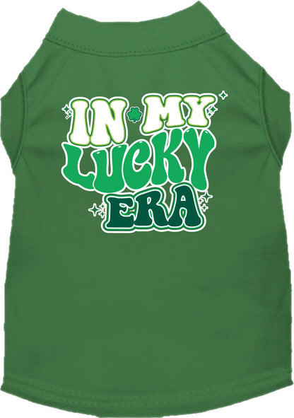 Pet Dog & Cat Screen Printed Shirt for Small to Medium Pets (Sizes XS-XL), "In My Lucky Era"