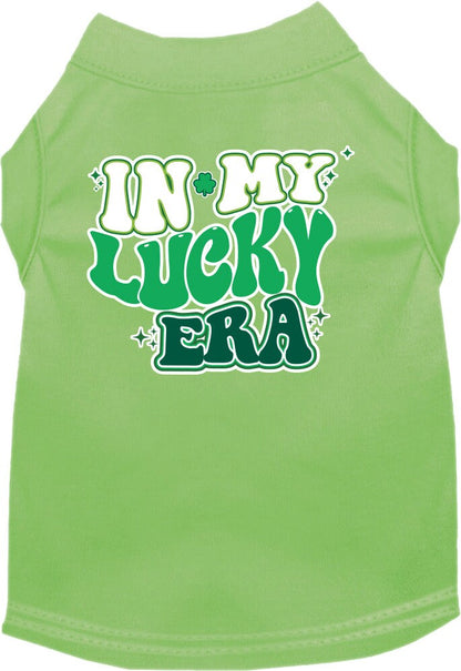 Pet Dog & Cat Screen Printed Shirt for Small to Medium Pets (Sizes XS-XL), "In My Lucky Era"