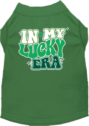 Pet Dog & Cat Screen Printed Shirt for Medium to Large Pets (Sizes 2XL-6XL), "In My Lucky Era"