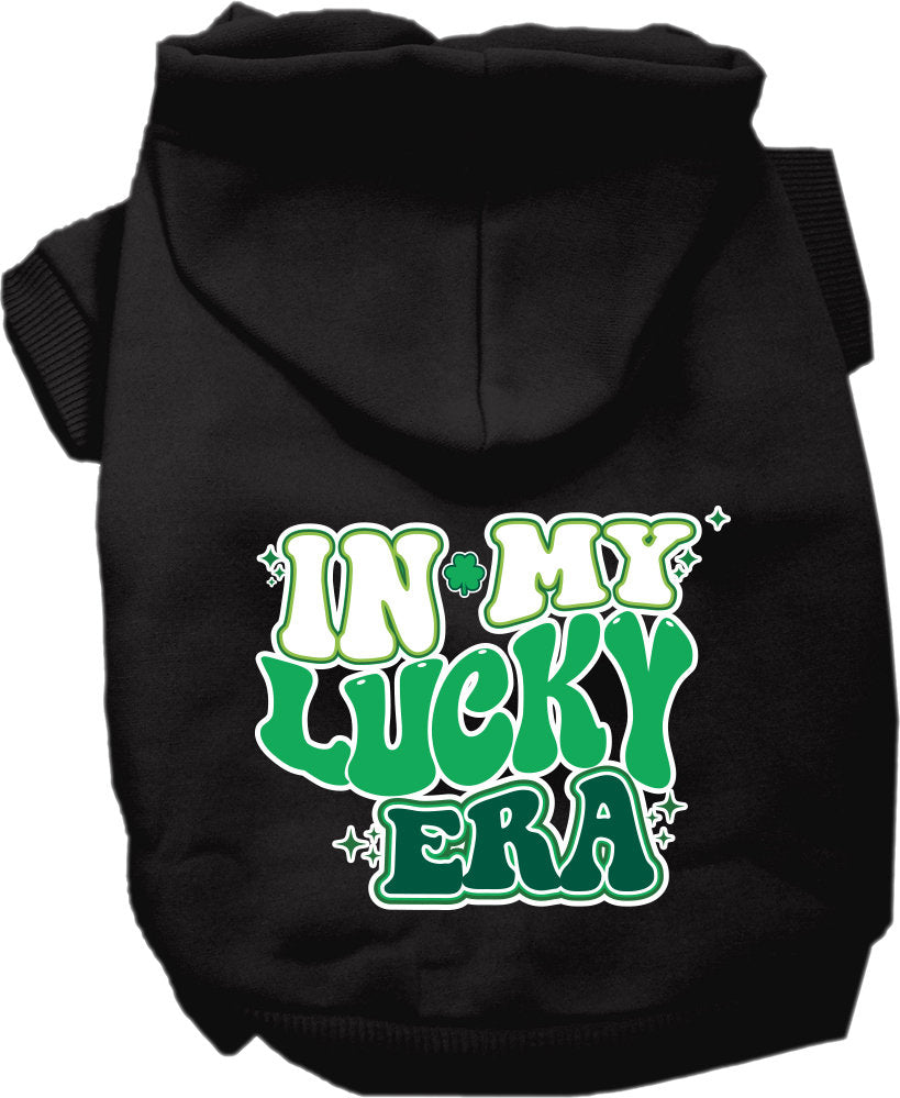 Pet Dog & Cat Screen Printed Hoodie for Medium to Large Pets (Sizes 2XL-6XL), "In My Lucky Era"