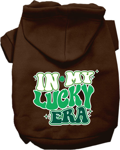 Pet Dog & Cat Screen Printed Hoodie for Small to Medium Pets (Sizes XS-XL), "In My Lucky Era"