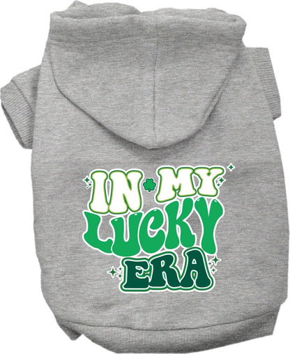 Pet Dog & Cat Screen Printed Hoodie for Small to Medium Pets (Sizes XS-XL), "In My Lucky Era"