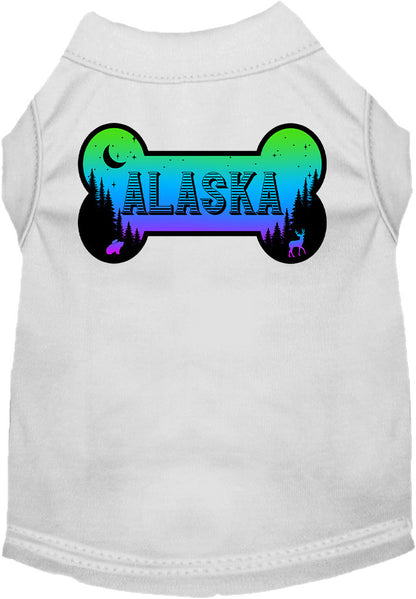 Pet Dog & Cat Screen Printed Shirt for Medium to Large Pets (Sizes 2XL-6XL), "Alaska Mountain Shades"