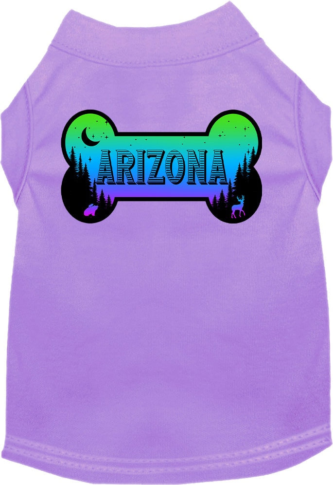 Pet Dog & Cat Screen Printed Shirt for Small to Medium Pets (Sizes XS-XL), "Arizona Mountain Shades"