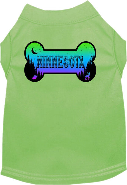 Pet Dog & Cat Screen Printed Shirt for Small to Medium Pets (Sizes XS-XL), "Minnesota Mountain Shades"