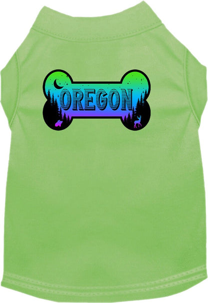 Pet Dog & Cat Screen Printed Shirt for Small to Medium Pets (Sizes XS-XL), "Oregon Mountain Shades"