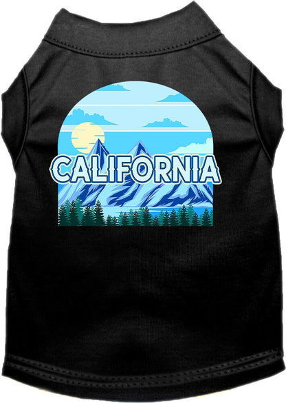 Pet Dog & Cat Screen Printed Shirt for Small to Medium Pets (Sizes XS-XL), "California Trailblazer"