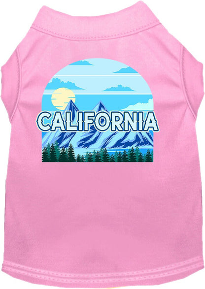 Pet Dog & Cat Screen Printed Shirt for Small to Medium Pets (Sizes XS-XL), "California Trailblazer"