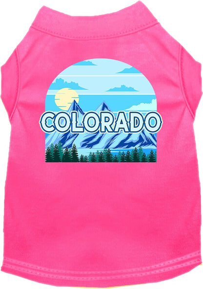 Pet Dog & Cat Screen Printed Shirt for Small to Medium Pets (Sizes XS-XL), "Colorado Trailblazer"